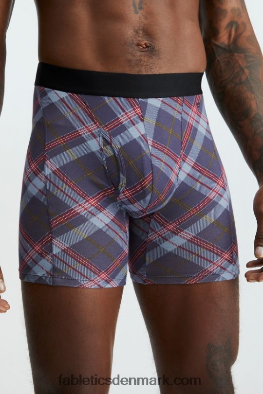 Fabletics Mænd 24-7 boxershorts 199 PNX2T3771 klassisk marineblå tartan