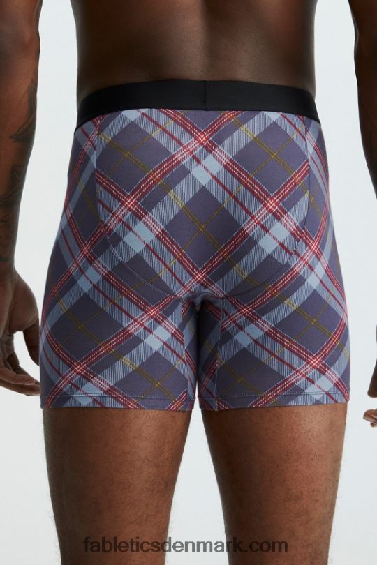 Fabletics Mænd 24-7 boxershorts 199 PNX2T3771 klassisk marineblå tartan