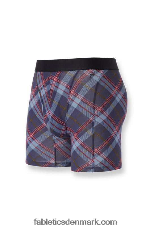 Fabletics Mænd 24-7 boxershorts 199 PNX2T3771 klassisk marineblå tartan