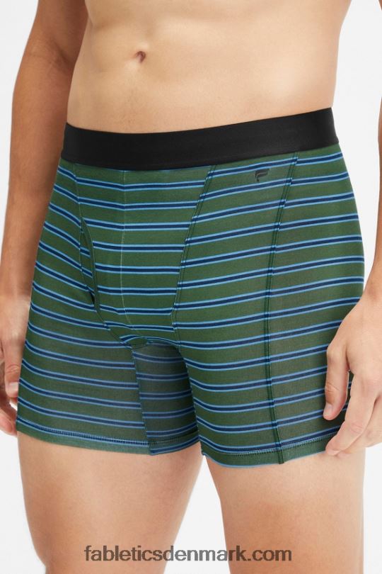 Fabletics Mænd 24-7 boxershorts 200 PNX2T3776 taktisk grøn skyggestribe