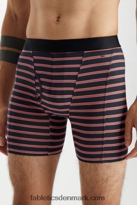 Fabletics Mænd 24-7 boxershorts 201 PNX2T3781 orange nektar skygge stribe