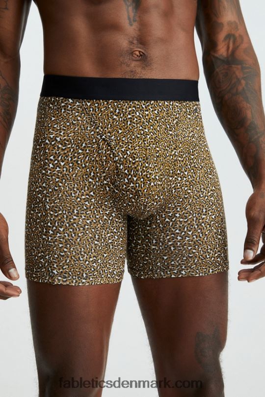 Fabletics Mænd 24-7 boxershorts 201 PNX2T3783 mørk bronze leopardplet