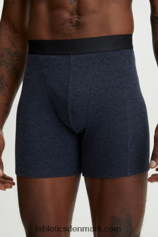 Fabletics Mænd den restoreknit rib-bokser-shorts PNX2T3785 klassisk flåde