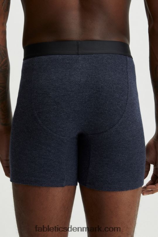 Fabletics Mænd den restoreknit rib-bokser-shorts PNX2T3785 klassisk flåde