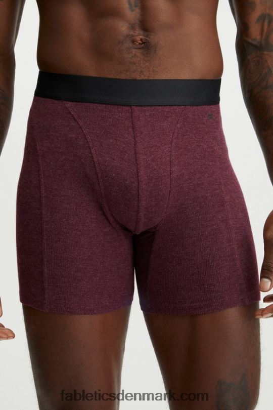 Fabletics Mænd den restoreknit rib-bokser-shorts PNX2T3786 merlot