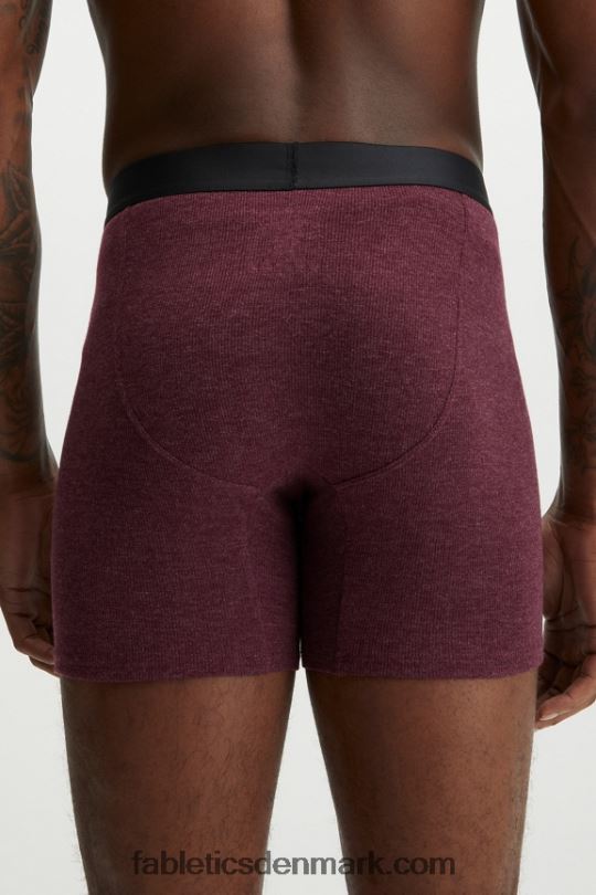 Fabletics Mænd den restoreknit rib-bokser-shorts PNX2T3786 merlot