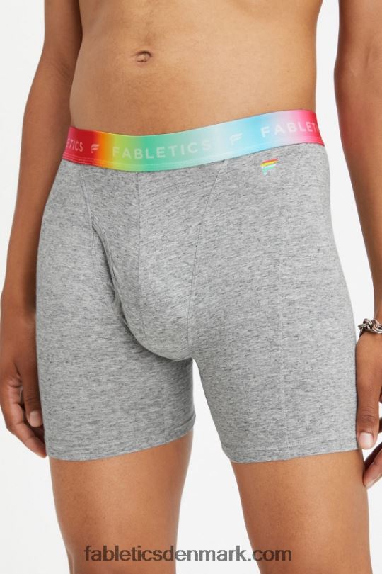 Fabletics Mænd pride 24-7 boxershorts PNX2T3780 mellemgrå htr regnbue