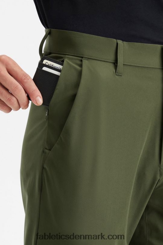 Fabletics Mænd den eneste buks (klassisk pasform) PNX2T3043 mørkt mos