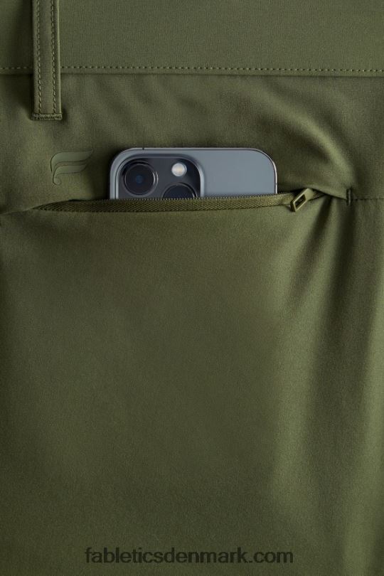 Fabletics Mænd den eneste buks (klassisk pasform) PNX2T3043 mørkt mos