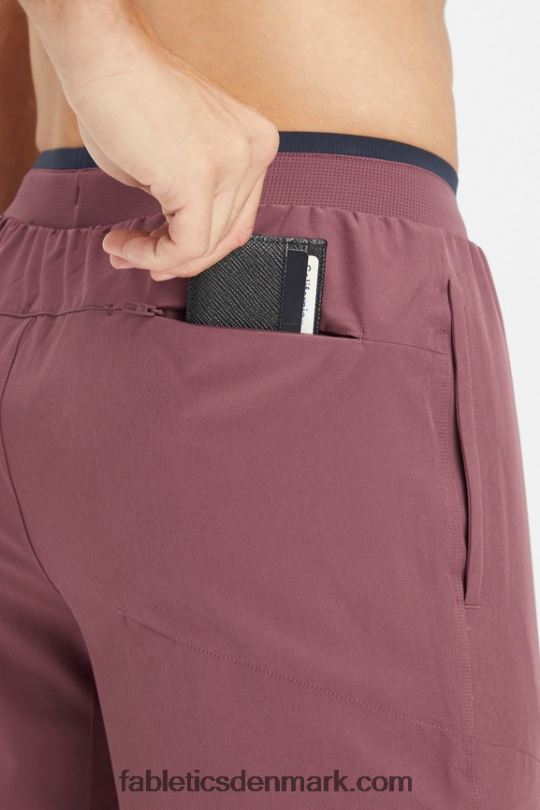 Fabletics Mænd den grundlæggende buks PNX2T3073 røg rød