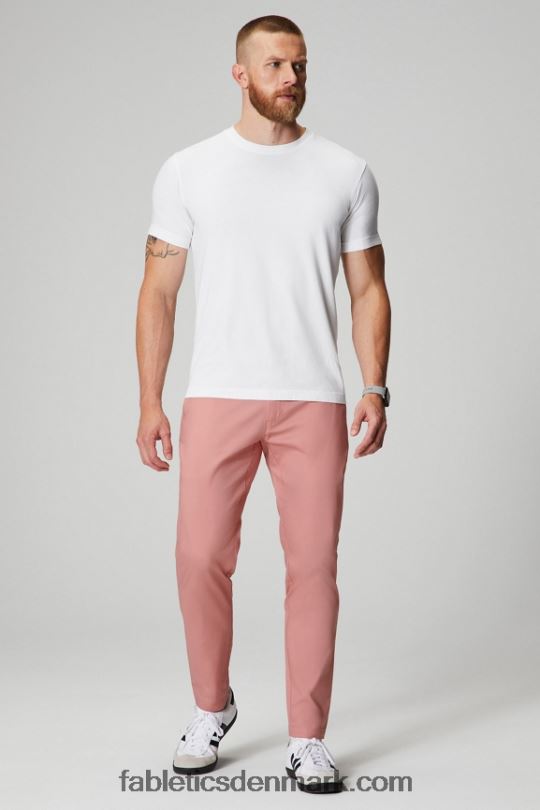 Fabletics Mænd den høje chinos (slim pasform) PNX2T3055 lyserød skifer