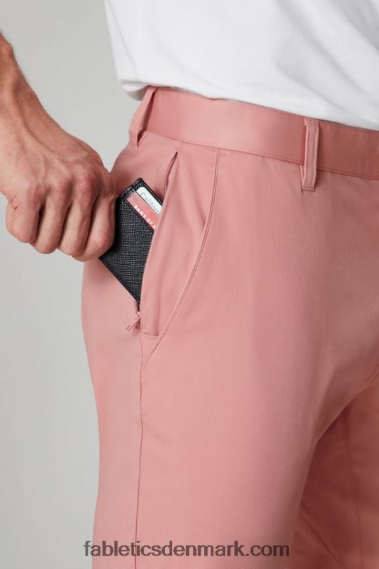 Fabletics Mænd den høje chinos (slim pasform) PNX2T3055 lyserød skifer