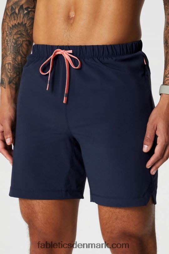 Fabletics Mænd den ene korte 152 PNX2T3233 dyb navy/multi spraydient