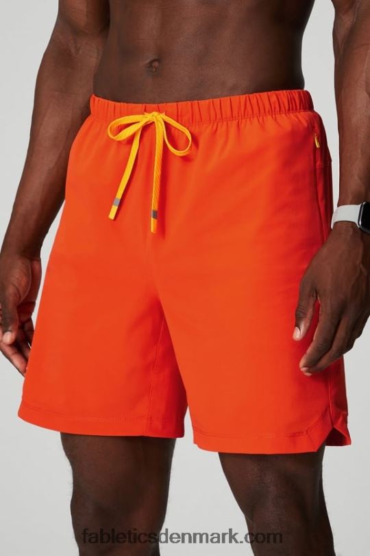 Fabletics Mænd den ene korte 152 PNX2T3234 arvestykke tomat