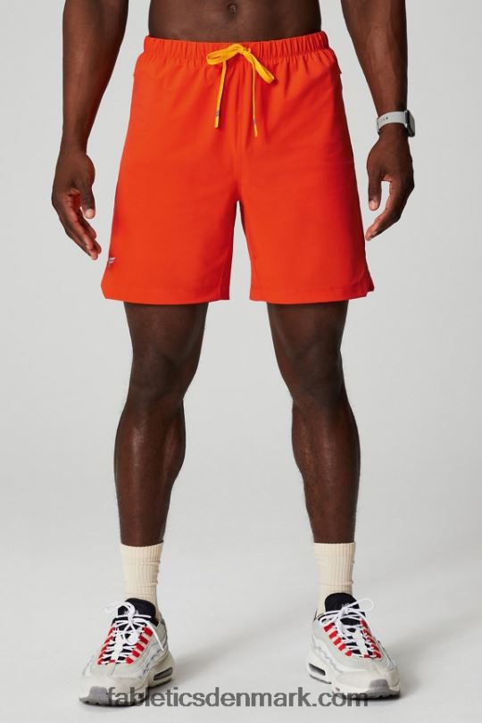 Fabletics Mænd den ene korte 152 PNX2T3234 arvestykke tomat