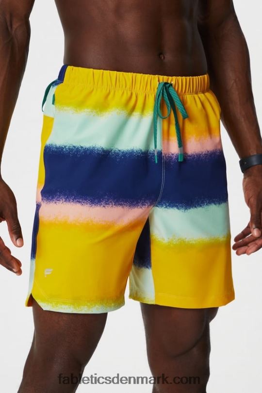 Fabletics Mænd den ene korte 152 PNX2T3236 multi sprøjtemiddel