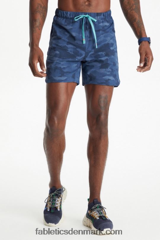 Fabletics Mænd den ene korte 161 PNX2T3277 klassisk marineblå camo