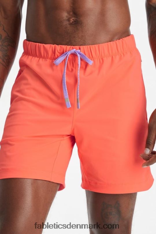 Fabletics Mænd den ene korte 161 PNX2T3278 orange nektar