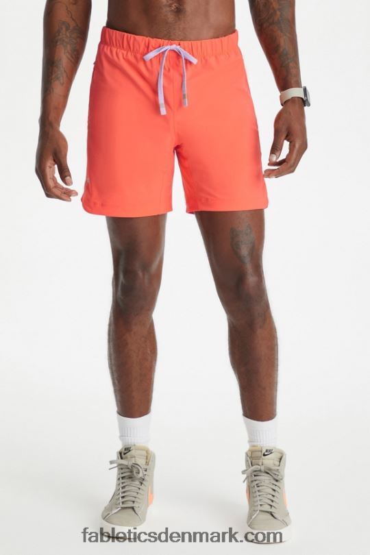 Fabletics Mænd den ene korte 161 PNX2T3278 orange nektar