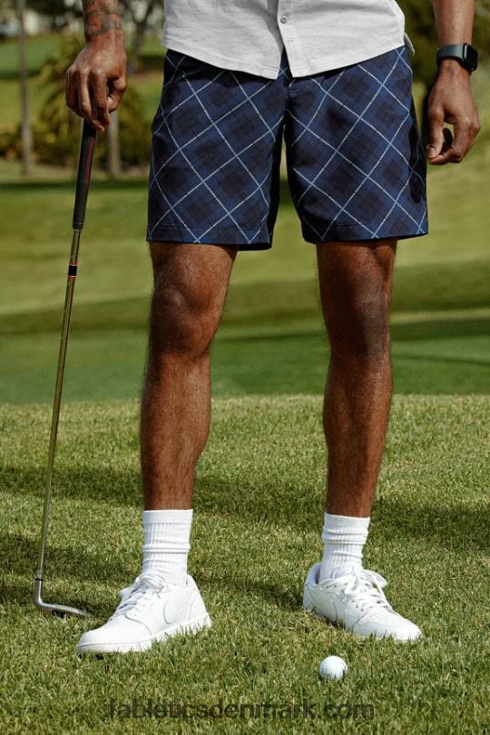 Fabletics Mænd den eneste korte PNX2T3164 neutral golf tartan