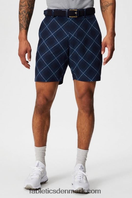 Fabletics Mænd den eneste korte PNX2T3164 neutral golf tartan