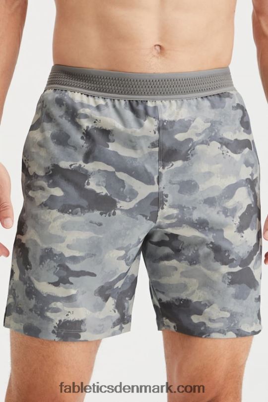Fabletics Mænd den grundlæggende korte 165 PNX2T3341 skygge grå camo