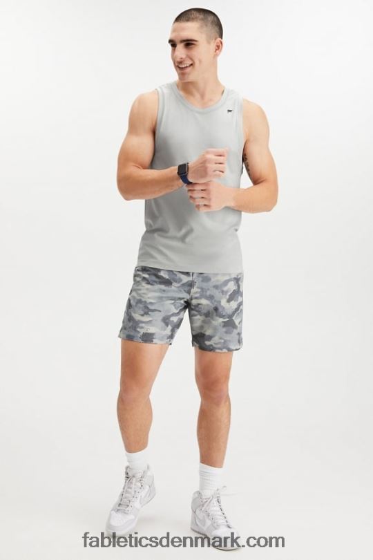 Fabletics Mænd den grundlæggende korte 165 PNX2T3341 skygge grå camo