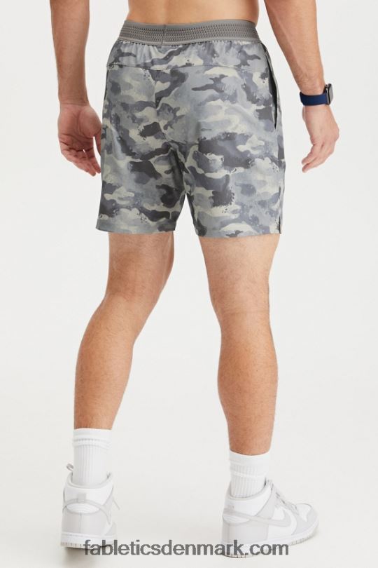 Fabletics Mænd den grundlæggende korte 165 PNX2T3341 skygge grå camo