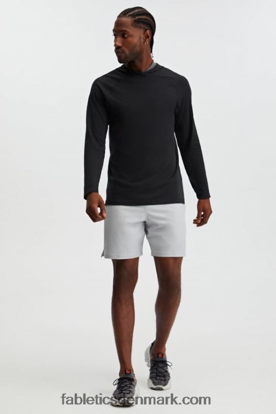 Fabletics Mænd den grundlæggende korte 165 PNX2T3343 mineralgrå