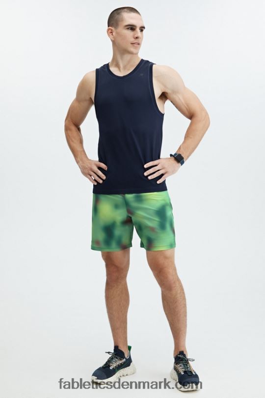 Fabletics Mænd den grundlæggende korte 165 PNX2T3344 azurgrøn sløring