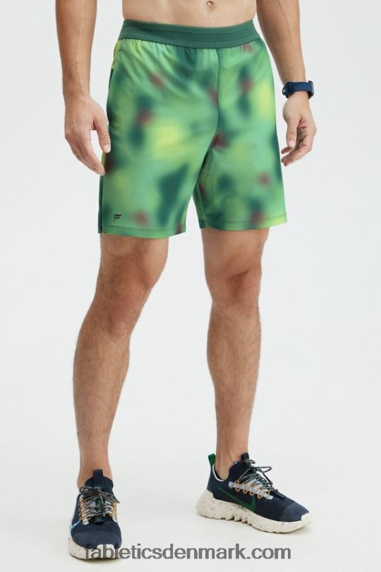 Fabletics Mænd den grundlæggende korte 165 PNX2T3344 azurgrøn sløring