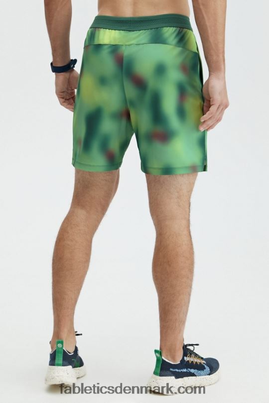 Fabletics Mænd den grundlæggende korte 165 PNX2T3344 azurgrøn sløring
