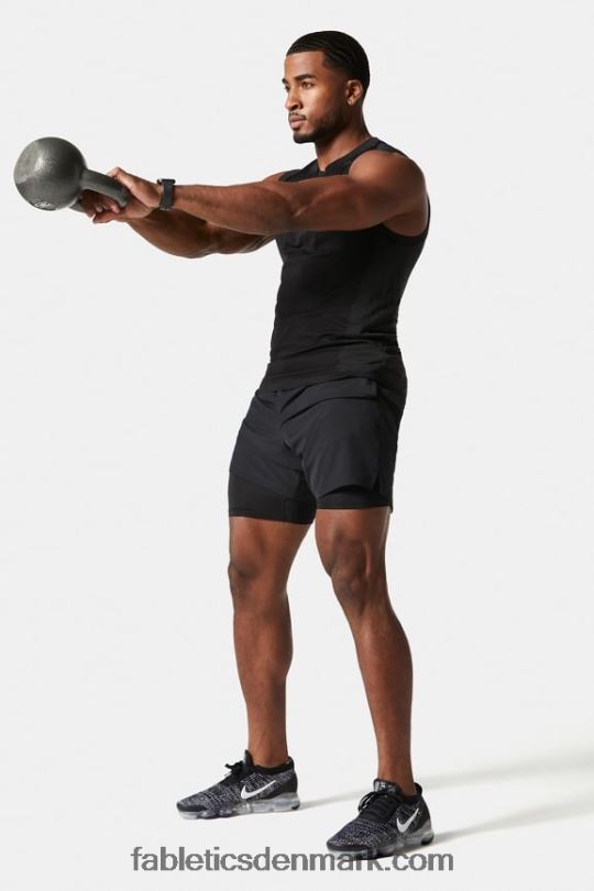 Fabletics Mænd den grundlæggende korte (foret) PNX2T3319 sort