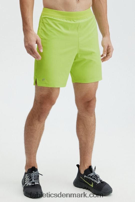 Fabletics Mænd den grundlæggende korte (foret) PNX2T3321 livlig lime