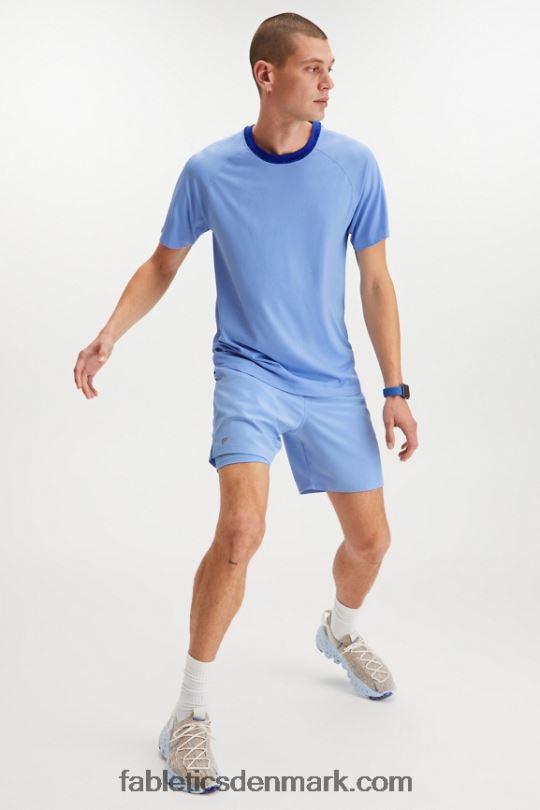Fabletics Mænd den grundlæggende korte (foret) PNX2T3322 damp blå