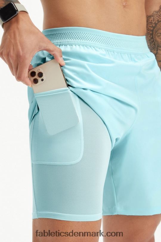 Fabletics Mænd den grundlæggende korte (foret) PNX2T3324 nordisk blå