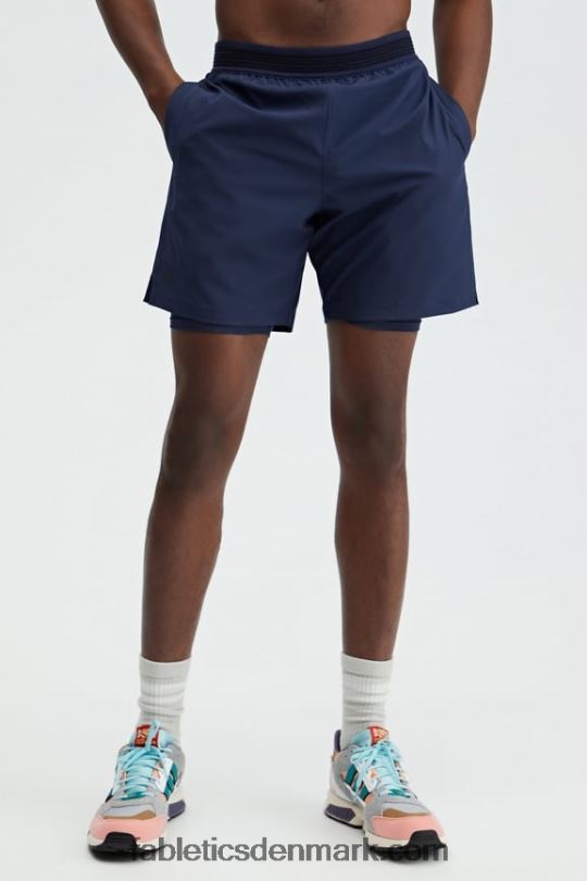 Fabletics Mænd den grundlæggende korte (foret) PNX2T3326 flåde