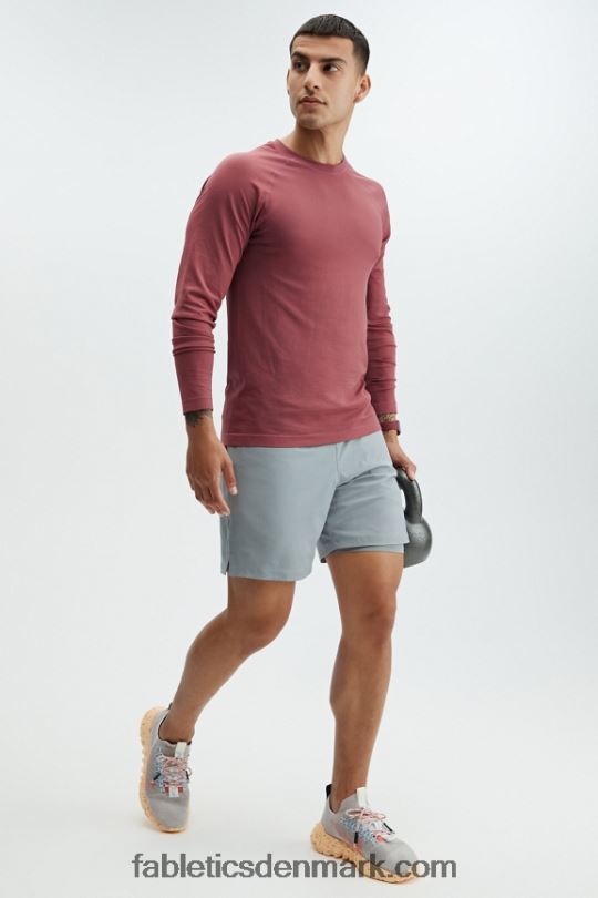 Fabletics Mænd den grundlæggende korte (foret) PNX2T3327 skygge grå