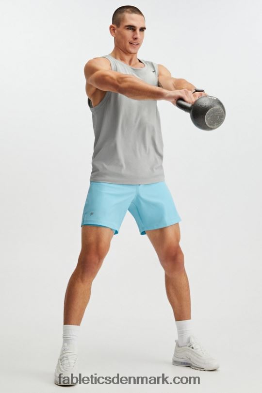 Fabletics Mænd den grundlæggende korte (foret) PNX2T3329 blå himmel