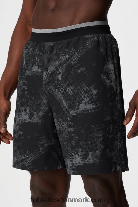 Fabletics Mænd den grundlæggende korte ii 144 PNX2T3193 sort omgivende støj