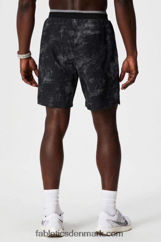 Fabletics Mænd den grundlæggende korte ii 144 PNX2T3193 sort omgivende støj