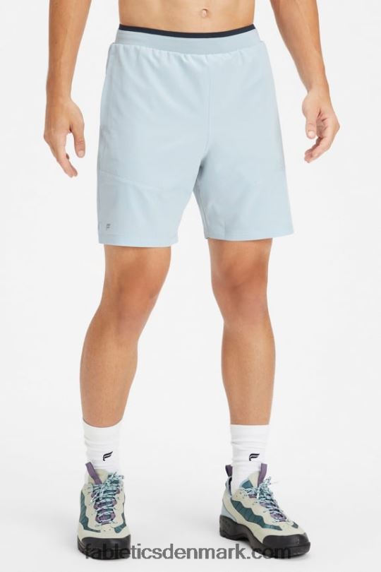 Fabletics Mænd den grundlæggende korte ii 147 PNX2T3209 blå ask perforeret