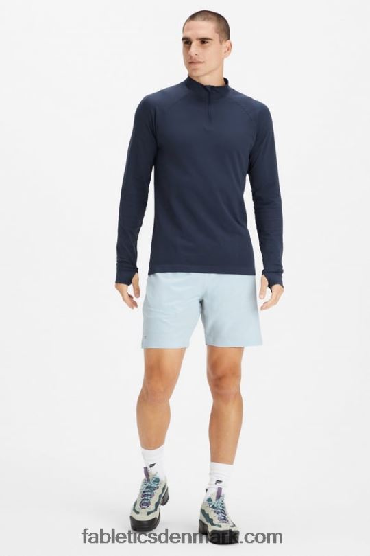 Fabletics Mænd den grundlæggende korte ii 147 PNX2T3209 blå ask perforeret