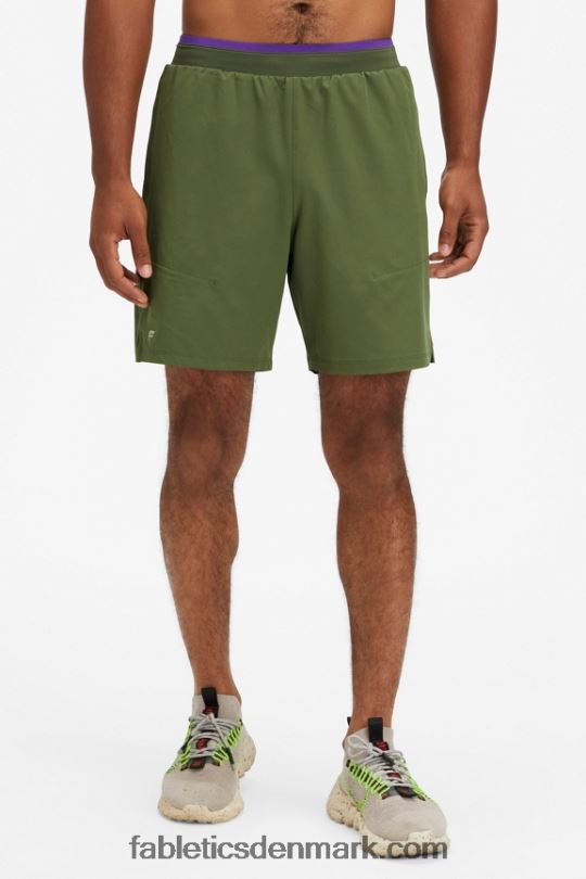 Fabletics Mænd den grundlæggende korte ii 147 PNX2T3211 mørkt mos
