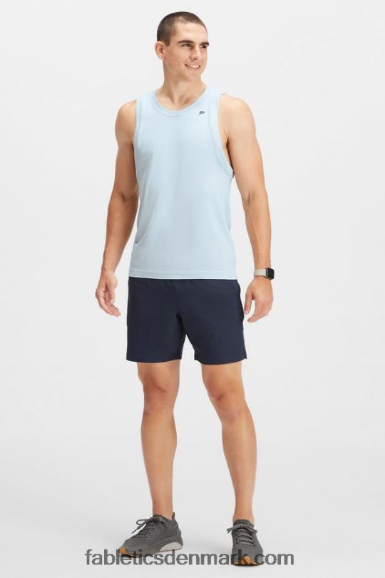 Fabletics Mænd den grundlæggende korte ii 148 PNX2T3216 klassisk flåde