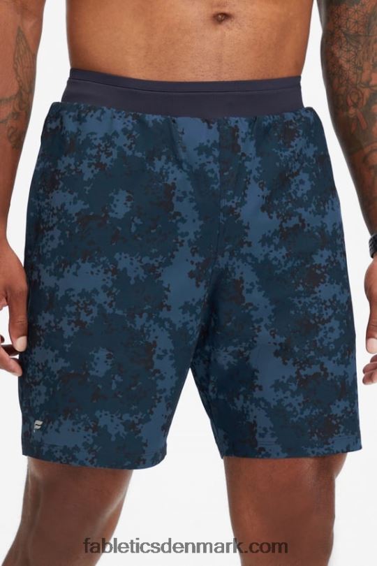 Fabletics Mænd den grundlæggende korte ii 149 PNX2T3217 klassisk marineblå nueue camo