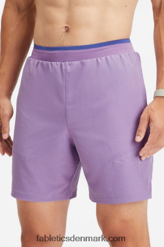 Fabletics Mænd den grundlæggende korte ii 149 PNX2T3218 lilla vibe perforeret