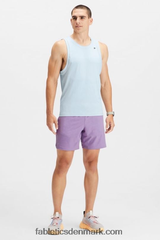 Fabletics Mænd den grundlæggende korte ii 149 PNX2T3218 lilla vibe perforeret