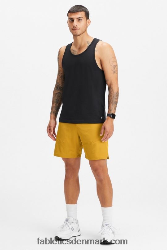 Fabletics Mænd den grundlæggende korte ii 150 PNX2T3222 bekæmpe guldblok