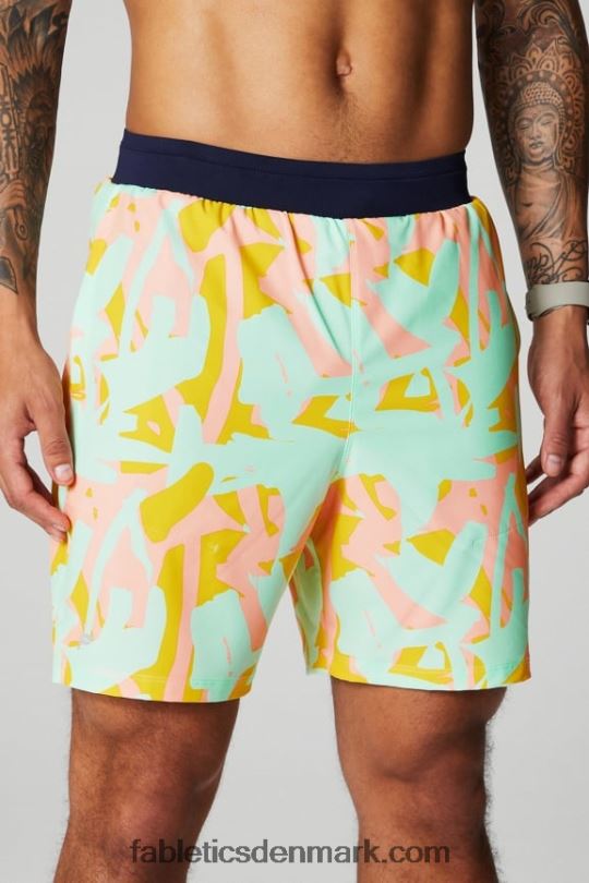 Fabletics Mænd den grundlæggende korte ii 159 PNX2T3267 fersken kys økologiske klatter